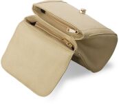 Pevná dámská kabelka kufřík ve stylu vintage – khaki - 5