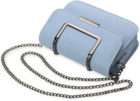 Krásná listonoška s klopou s řetízkem kovové zdobení růžová - 4