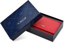 Malá dámská peněženka Cavaldi klasická peněženka na rámeček - červená - 3