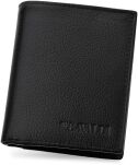 4U Cavaldi malá klasická kožená pánská rozšiřitelná peněženka slick horizontální měkká kůže RFID - černá - 2