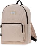 Peterson elegantní dámský batoh velký městský sportovní školní prošívaný - béžový - 2