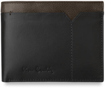 Pánská kožená peněženka pierre cardin v krabičce černá - hnědá