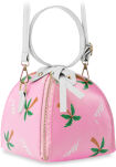 Mládežnická dámská kabelka taška přes rameno prázdninový motiv potisk palma - růžová - 2