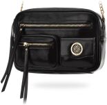 Monnari velká prostorná dámská kabelka přes rameno s kapsami městská taška na řetízku - černá - 4