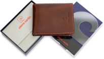 Kožená pánská peněženka pierre cardin pánská tenká peněženka - hnědá - 6
