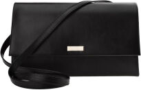 Dámské elegantní společenské psaníčko crossbody - matné černé - 4