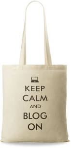 Kabelka shopper bag eko bavlněná taška s potiskem na nákupy béžová keep calm