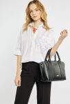 Monnari Premium Collection dámská kabelka na denní nošení kufřík shopper tote bag - černá - 5