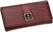 Monnari elegantní dámská peněženka se vzorem krokodýlí kůže - červená - 5