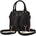 MONNARI 2 v 1 elegantní dámská kabelka společenský batoh městský batoh taška postbag - černá - 3