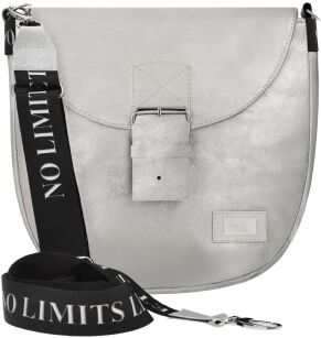 Dámská praktická kabelka listonoška taška – stříbrná