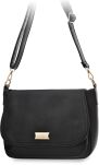 Monnari dámská taška s klopou velká kabelka crossbody s dlouhým páskem - černá - 7