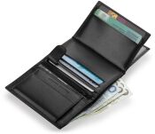 Elegantní praktická kožená pánská peněženka a-art černá - 6