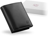 Elegantní praktická kožená pánská peněženka a-art černá - 3