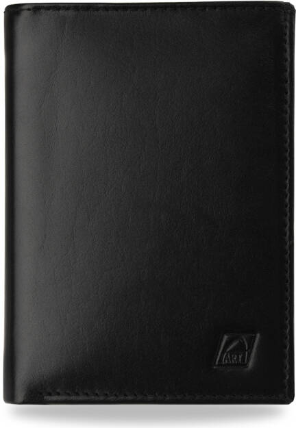 Elegantní praktická kožená pánská peněženka a-art černá