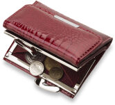 Malá elegantní portmonka lakovaná dámská peněženka - 3