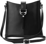 Dámská kožená crossbody kabelka z pravé kůže VERA PELLE barvy - camel - 5