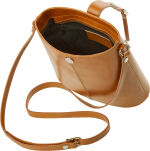 Dámská kožená crossbody kabelka z pravé kůže VERA PELLE barvy - camel - 3
