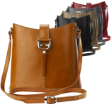 Dámská kabelka listonoška z přírodní kůže různé barvy - 2