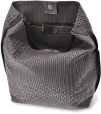 Taška vera pelle italská taška semišová velká volná taška shopper taška na rameno přírodní kůže - 7