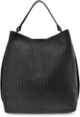 Taška vera pelle italská taška semišová velká volná taška shopper taška na rameno přírodní kůže - 8
