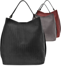 Taška vera pelle italská taška semišová velká volná taška shopper taška na rameno přírodní kůže