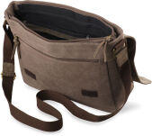 Stylová pánská taška s klopou dvoukomorová harolds a4 - grafitová  - 4