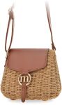 Monnari pletená dámská kabelka crossbody kufřík elegantní malý košík na popruhu - camel - 3