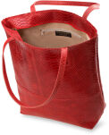Dámská kabelka velký vak shopper bag z pravé kůže semiš - šedá - 5
