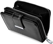 Dámská kožená peněženka jennifer jones lakovaná peněženka - černá - 3
