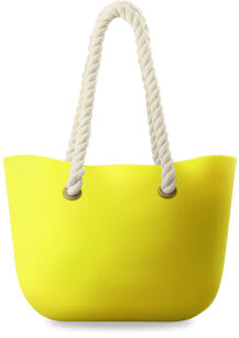 Silikonová kabelka shopper bag Jelly Bag - žlutá