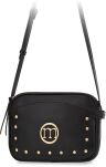 Monnari elegantní dámská kabelka crossbody malá kabelka s cvočky dvoukomorová - černá - 4