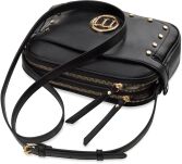 Monnari elegantní dámská kabelka crossbody malá kabelka s cvočky dvoukomorová - černá - 3