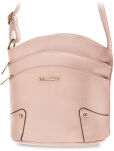 Prostorná městská dámská crossbody kabelka s kapsami – růžová - 2