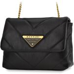 Monnari prošívaná kabelka s řetízkem elegantní prostorná dámská kabelka - černá - 4