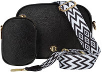Dámská kabelka Rovicky 2v1 crossbody taška přes rameno + pouzdro - černá - 6