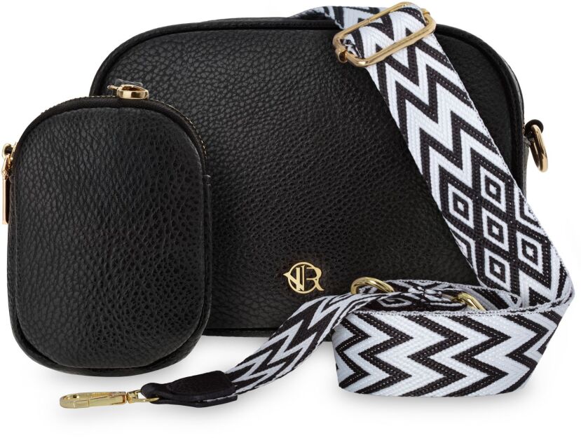 Dámská kabelka Rovicky 2v1 crossbody taška přes rameno + pouzdro - černá