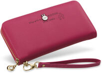 Okouzlující dámská peněženka psaníčko 2v1 dívčí vzor zlatá - 2