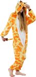 Pyžamo kigurumi jednodílný kostým s kapucí – žirafa - 2
