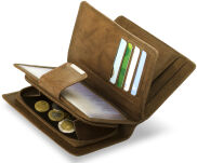 Dámská šikovná peněženka na mince - béžová - 4