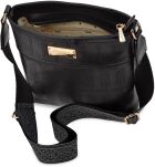 Monnari dámská taška typu crossbody kabelka pošťáka reportérka s popruhem - černá - 4
