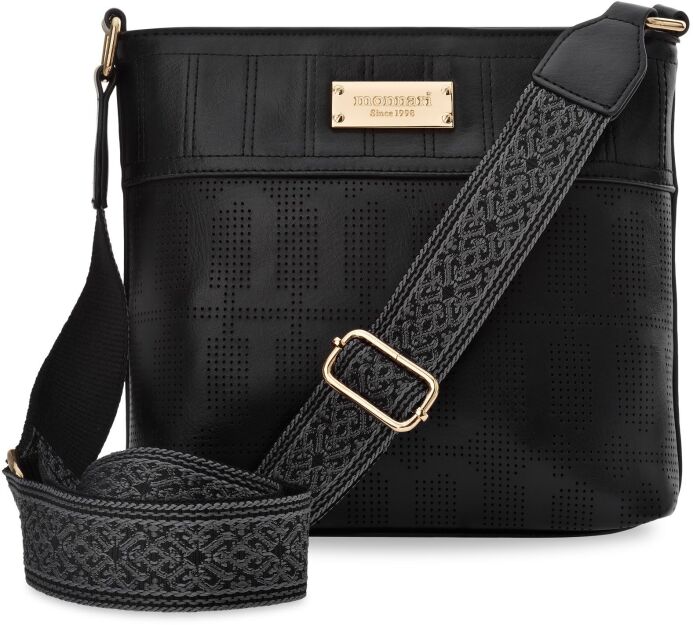 Monnari dámská taška typu crossbody kabelka pošťáka reportérka s popruhem - černá