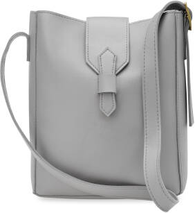 Klasická dámská objemná kabelka listonoška taška na dokumenty shopper se zapínáním na cvoček - šedá