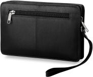 Pánské kožené etue na dokumenty peníze černá - 3