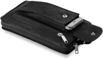 Pánské kožené etue na dokumenty peníze černá - 4