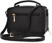 Monnari stylová dámská kabelka taška kufřík malá pevná elegantní - černá - 3