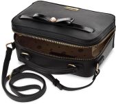 Monnari stylová dámská kabelka taška kufřík malá pevná elegantní - černá - 4