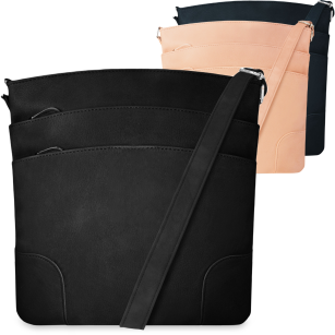 Klasická dámská kabelka univerzální městská listonoška taška na dokumenty s kapsičkami