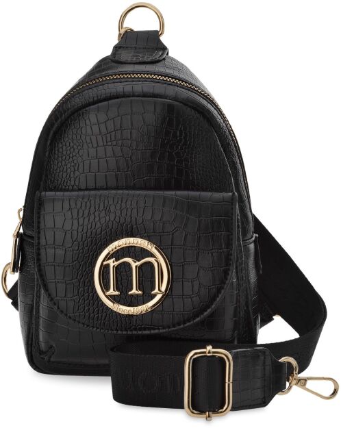 Monnari malá kabelka na telefon 2v1 crossbody batůžek dámský na jedno rameno - černá
