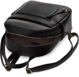 Peterson elegantní dámský batoh velký prostorný městský batoh A4 kožený klasický - černý - 4